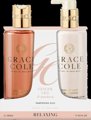 Grace Cole Ginger Lily & Mandarin Pampering Body Care Duo