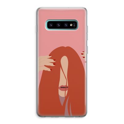 Woke up like this: Samsung Galaxy S10 Plus Transparant Hoesje