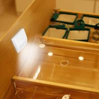 7 LEDs Smart sensor kasten lamp LED nachtlampje scharnierend licht