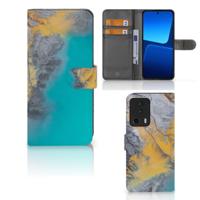 Xiaomi 13 Lite | Bookcase | Marble Blue Gold