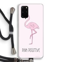 Pink positive: Samsung Galaxy S20 Plus Transparant Hoesje met koord