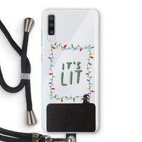 It's Lit: Samsung Galaxy A70 Transparant Hoesje met koord It's Lit: Samsung Galaxy A70 Transparant Hoesje met koord