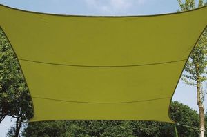 Perel schaduwdoek vierkant 3,6 meter polyester lime