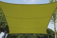 Perel schaduwdoek vierkant 3,6 meter polyester lime - thumbnail