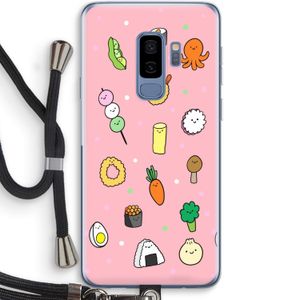 Happy bento friends: Samsung Galaxy S9 Plus Transparant Hoesje met koord