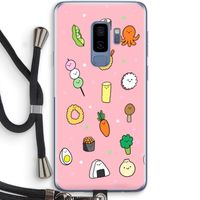 Happy bento friends: Samsung Galaxy S9 Plus Transparant Hoesje met koord