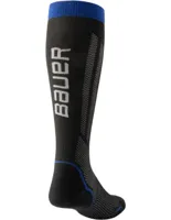 Bauer Performance Tall Skate Sock S25 Zwart / Blauw S (34 - 36) Bauer Performance Tall Skate Sock S25 Zwart / Blauw S (34 - 36)