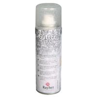 Rayher Verf spray - zilver met glitters - 125 ml - voor papier/glas/keramiek/metaal/plastic