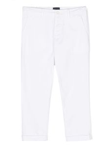 Fay Kids pantalon à coupe slim - Blanc