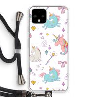 Fantasiewereld: Pixel 4 Transparant Hoesje met koord