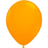 8x stuks Neon fel oranje latex ballonnen 25 cm