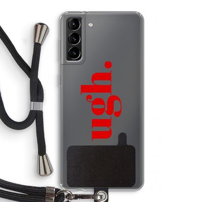 Ugh: Samsung Galaxy S21 Plus Transparant Hoesje met koord