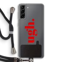 Ugh: Samsung Galaxy S21 Plus Transparant Hoesje met koord