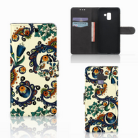 Wallet Case Samsung Galaxy A8 Plus (2018) Barok Flower - thumbnail