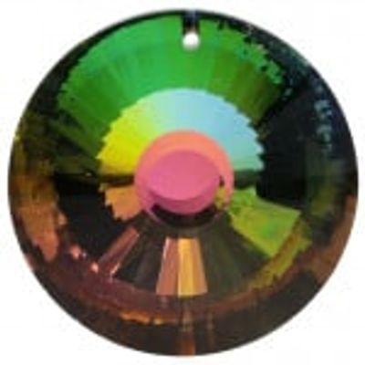Regenboogkristal Cirkel Violet AAA kwaliteit