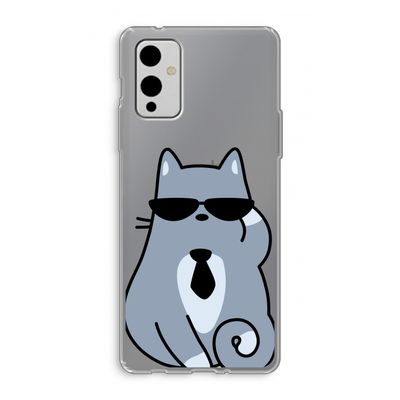 Cool cat: OnePlus 9 Transparant Hoesje