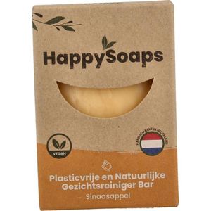 Happysoaps Gezichtreiniger bar sinaasappel (70 gr)