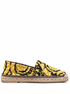 Versace espadrilles à imprimé Barocco - Jaune