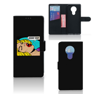 Nokia 5.3 Wallet Case met Pasjes Popart Oh Yes