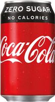 Coca-Cola Zero frisdrank, fat blik van 33 cl, pak van 24 stuks