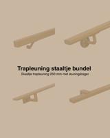Set staaltjes trapleuningen goud