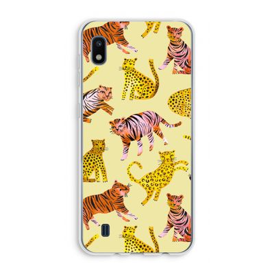 Cute Tigers and Leopards: Samsung Galaxy A10 Transparant Hoesje