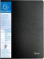 Exacompta showalbum met etikethouder voor ft A4, uit harde PP, 60 showtassen, zwart - thumbnail