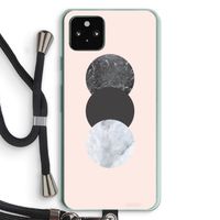 Marmeren cirkels: Pixel 5a 5G Transparant Hoesje met koord