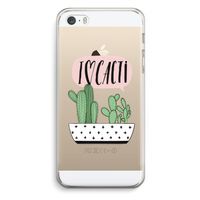 I love cacti: iPhone 5 / 5S / SE Transparant Hoesje