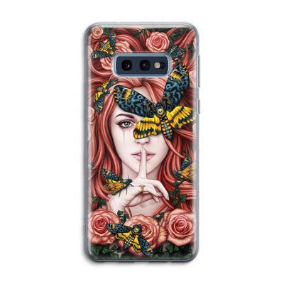 Lady Moth: Samsung Galaxy S10e Transparant Hoesje