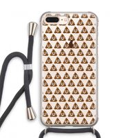 Poop emoji: iPhone 8 Plus Transparant Hoesje met koord