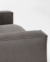 Kave Home Blok Loungesofa-stoel 3 zitplaats(en) Grijs - thumbnail