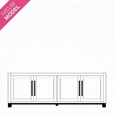 TV dressoir Norfolk (200cm) | Hout | Eikenhout | Bruin TV dressoir Norfolk (200cm) | Hout | Eikenhout | Bruin