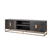 Richmond TV-meubel Blackbone Brass, 200cm - Zwart