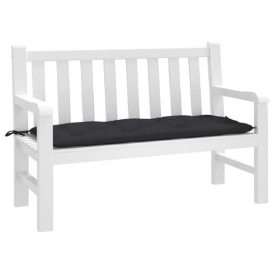 VidaXL Tuinbankkussen 120x50x7 cm oxford stof zwart