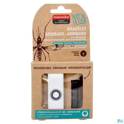 Manouka Armband A/muggen Uni Wit
