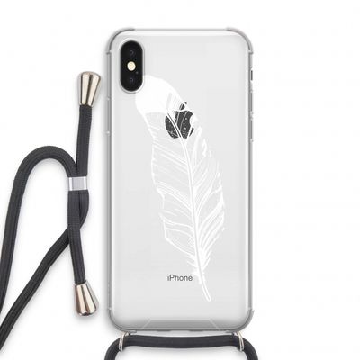 Pluim: iPhone X Transparant Hoesje met koord