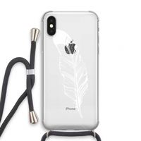 Pluim: iPhone X Transparant Hoesje met koord