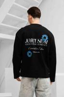 Jorcustom Flowers Longsleeve T-Shirt Heren Zwart - Maat L - Kleur: Zwart | Soccerfanshop