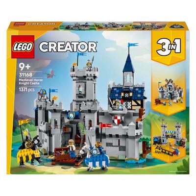 LEGO creator 31168 middeleeuwse kasteel met ridders te paard