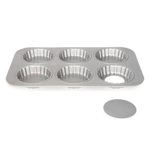 Patisse Mini Quichevormpjes Silver Top - 6 stuks