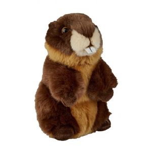 Pluche bruine bever knuffel 18 cm knuffeldieren