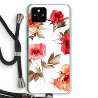 Roosjes: Pixel 5a 5G Transparant Hoesje met koord