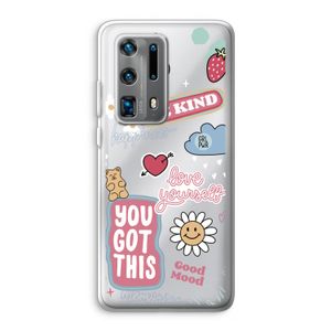Positivity: Huawei P40 Pro Plus Transparant Hoesje