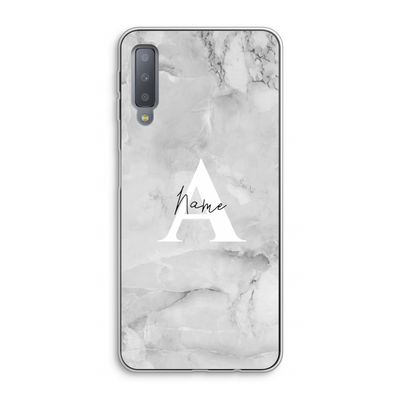 Ivory Marble: Samsung Galaxy A7 (2018) Transparant Hoesje