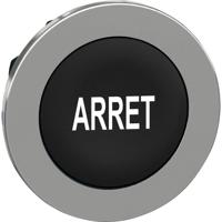 Schneider Electric ZB4FA233 ZB4FA233 Plat, Terugstelbaar (Ø) 30.5 mm Arręt Chroom, Zwart 1 stuk(s)