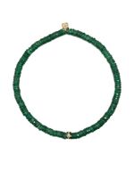 Sydney Evan bracelet en or 14ct à perles - Vert