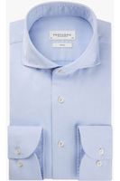 Profuomo Slim Fit Overhemd blauw, Gestructureerd