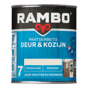 Rambo Pantserbeits Deur & Kozijn Hoogglans Dekkend 750 ml - RAL 9001