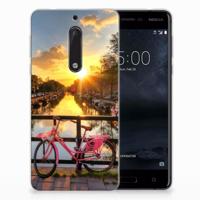 Nokia 5 | Silliconen Back Cover | Amsterdamse Grachten
